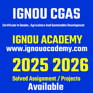 IGNOU CGAS SOLVED ASSIGNMENT 2025 2026